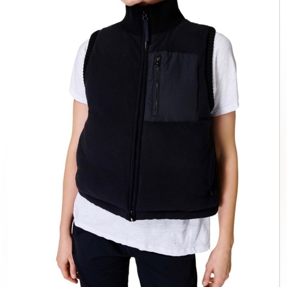 Sweaty Betty Jackets & Blazers - NWT Sweaty Betty Venture Padded Fleece Gilet Vest